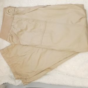 GAP Drawstring Adjustable Waist Maternity Khaki Pants